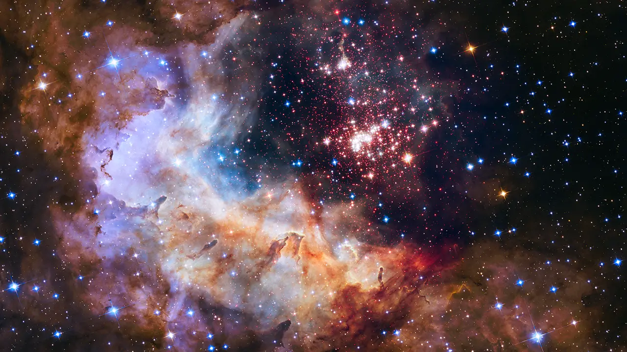 Telescope view of Westerlund 2 star cluster